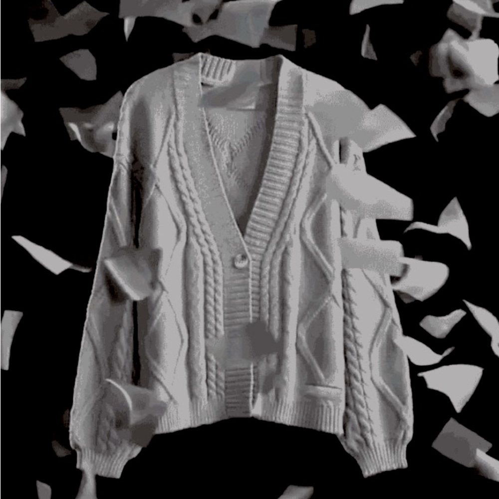 TTPD Taylor Swift Cardigan Tortured Poets Department Grey SEALED BRAND NEW XS/SM